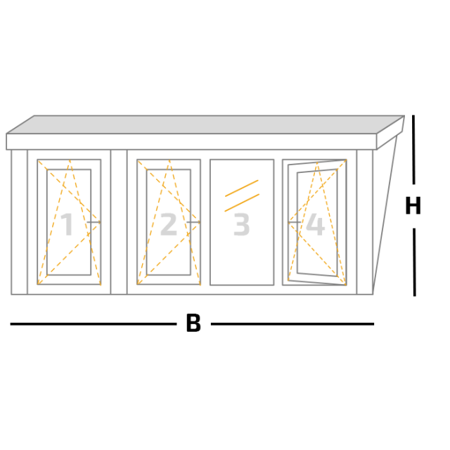 Nieuwbouw dakkapel + 3 draaikiepramen + 1 vastglas