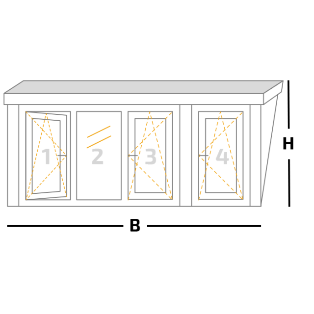 Nieuwbouw dakkapel + 3 draaikiepramen + 1 vastglas